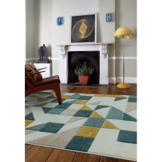 Asiatic Sketch Shapes SK03 Machine Made Rug - Green