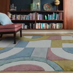 Asiatic Sketch Retro SK08 Machine Made Rug - Multi