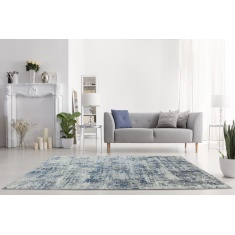 Asiatic Orion Abstract OR04 Machine Made Rug - Blue