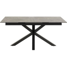 Heaven Extending 168cm/210 cm Dining Table - Black Ceramic With Matt Black Base Heaven Extending 168cm/210 cm Dining Table - Black Ceramic With Matt Black Base