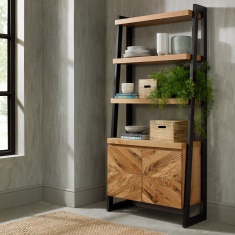 Winnipeg Rustic Oak Open Display Unit Winnipeg Rustic Oak Open Display Unit