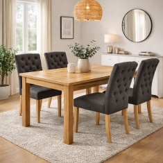 Ascot Rustic Oak 150cm Dining Table Ascot Rustic Oak 150cm Dining Table
