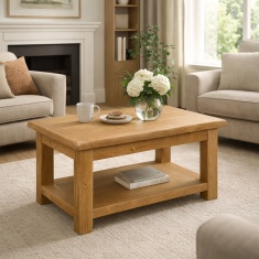 Ascot Rustic Oak Rectangular Coffee Table Ascot Rustic Oak Rectangular Coffee Table