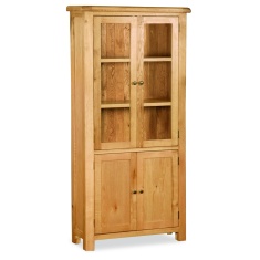 Ascot Rustic Oak Display Cabinet Ascot Rustic Oak Display Cabinet