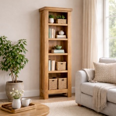 Ascot Rustic Oak Slim Bookcase Ascot Rustic Oak Slim Bookcase