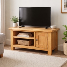 Ascot Rustic Oak Small TV/Media Stand Ascot Rustic Oak Small TV/Media Stand