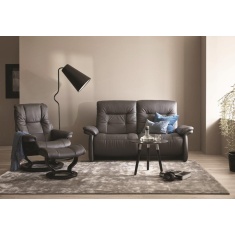 Stressless Mary 2 Seater Power Recliner Sofa With Upholstered Arms Stressless Mary 2 Seater Power Recliner Sofa With Upholstered Arms