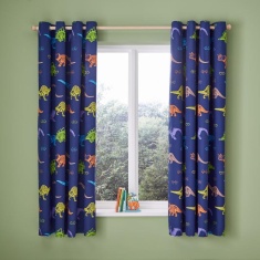 Catherine Lansfield Kids Prehistoric Dinosaurs Fully Reversible Curtains 66x72 Catherine Lansfield Kids Prehistoric Dinosaurs Fully Reversible Curtains 66x72
