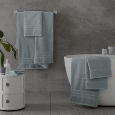 Catherine Lansfield Zero Twist & Absorbent Cotton Towel - Sage Catherine Lansfield Zero Twist & Absorbent Cotton Towel - Sage