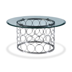 Bacall Round Glass Coffee Table Bacall Round Glass Coffee Table