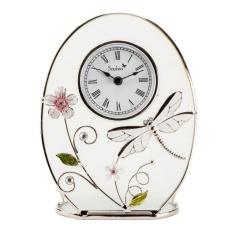 Sophia Glass Dragonfly Mantle Clock Sophia Glass Dragonfly Mantle Clock