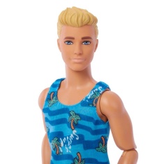 Ken Doll with Surfboard & Pet Puppy