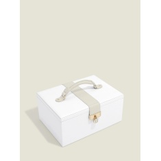 Stackers Two Tone Jewellery Box - Pebble White