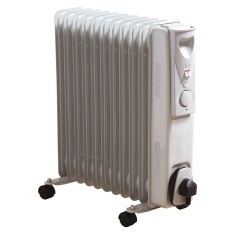 Daewoo HEA1145GE 2500W Oil Filled Portable Radiator - White Daewoo HEA1145GE 2500W Oil Filled Portable Radiator - White