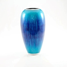 Tilnar Art Brushed Aqua Vase Tilnar Art Brushed Aqua Vase