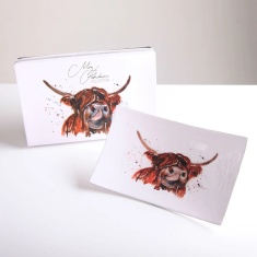 Tilnar Art Highland Cow Rectangle Platter Tilnar Art Highland Cow Rectangle Platter