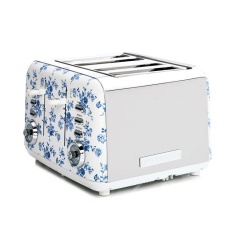 Laura Ashley VQSBT583LACR 4 Slice Toaster - China Rose Laura Ashley VQSBT583LACR 4 Slice Toaster - China Rose