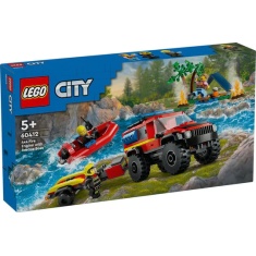 LEGO City 60412 4X4 Fire Truck With Rescue Boat LEGO City 60412 4X4 Fire Truck With Rescue Boat