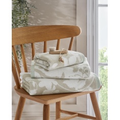 Laura Ashley Oriental Garden Towel - Dove Grey Laura Ashley Oriental Garden Towel - Dove Grey