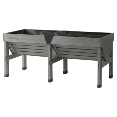 VegTrug Medium Classic Raised Planter - Grey Wash Wood VegTrug Medium Classic Raised Planter - Grey Wash Wood