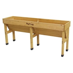 VegTrug Medium Wall Hugger Raised Planter - Natural Wood VegTrug Medium Wall Hugger Raised Planter - Natural Wood