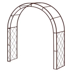 VegTrug Metal Climbing Garden Arch - Brown VegTrug Metal Climbing Garden Arch - Brown