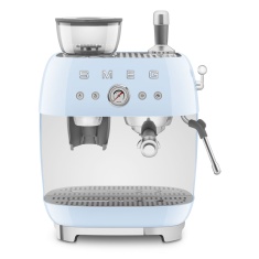 Smeg EGF03PBUK 50S Style Retro Bean-To-Cup Espresso Coffee Machine - Pastel Blue