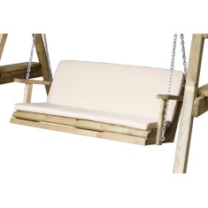 Zest Garden 3 Seater Seat Pad with Back - Stone Zest Garden 3 Seater Seat Pad with Back - Stone