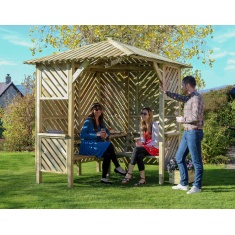 Zest Garden Brighton Corner Wooden Arbour Zest Garden Brighton Corner Wooden Arbour