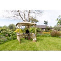 Zest Garden Broxton Wooden BBQ Shelter Zest Garden Broxton Wooden BBQ Shelter