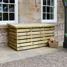 Zest Garden Wooden Log Chest Zest Garden Wooden Log Chest