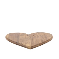 Emotive Heart Large Chopping Board - Natural Emotive Heart Large Chopping Board - Natural