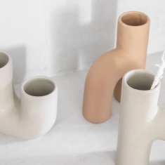 Tova Vase - Beige