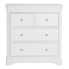 Sutton 2 Over 2 Chest of Drawers - White