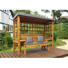Charles Taylor Wentworth 3 Seater Arbour with Cushions & Roof Cover Charles Taylor Wentworth 3 Seater Arbour with Cushions & Roof Cover