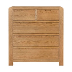 Zurich Oak 2 Over 3 Chest of Drawers Zurich Oak 2 Over 3 Chest of Drawers