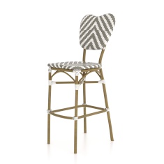 HND Lyon Bar Stool - Grey/White HND Lyon Bar Stool - Grey/White