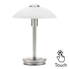 BHS Archie Touch Sensitive Lamp - Satin Nickel/Alabaster BHS Archie Touch Sensitive Lamp - Satin Nickel/Alabaster