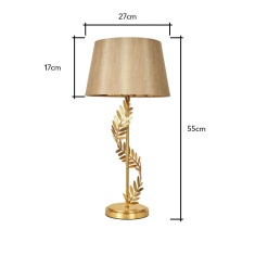 BHS Brookby Stem Table Lamp - Gold