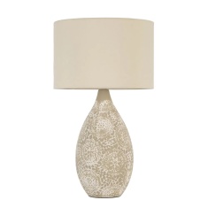 BHS Inar 2 Tone Ceramic Table Lamp - Natural BHS Inar 2 Tone Ceramic Table Lamp - Natural