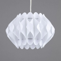 BHS Landon Small Easy Fit Light Shade 30cm - White