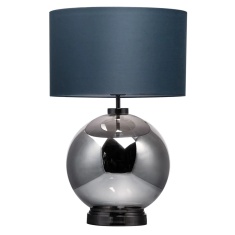 BHS Metro Large Glass Table Lamp - Black Nickel/Grey BHS Metro Large Glass Table Lamp - Black Nickel/Grey