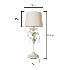 BHS Paisley Table Lamp - Cream