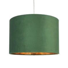 BHS Velvet Easy Fit Light Shade 30cm - Emerald BHS Velvet Easy Fit Light Shade 30cm - Emerald