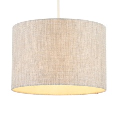 BHS Metallic Linen Easy Fit Light Shade 30cm - Natural BHS Metallic Linen Easy Fit Light Shade 30cm - Natural