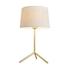 BHS Stassy Table Lamp - Brass/White BHS Stassy Table Lamp - Brass/White
