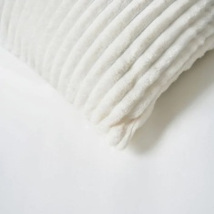 BHS Ribbon Velour Cushion 45cm - Cream BHS Ribbon Velour Cushion 45cm - Cream