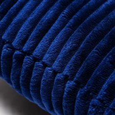 BHS Ribbon Velour Cushion 45cm - Navy BHS Ribbon Velour Cushion 45cm - Navy