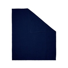 BHS Ribbon Velour Throw 127x152cm - Navy BHS Ribbon Velour Throw 127x152cm - Navy