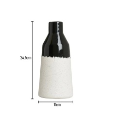BHS Bottle Shape Ceramic Texture Vase - Black BHS Bottle Shape Ceramic Texture Vase - Black